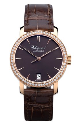 Женские часы classic rose gold CHOPARD коричневого цвета по цене 1335100 руб., арт. 134200-5003 | Фото 1 Женские часы classic rose gold CHOPARD коричневого цвета, арт. 134200-5003 | Фото 1