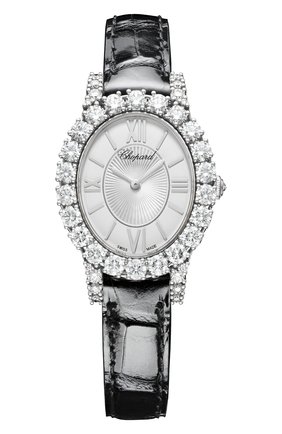 Женские часы l'heure du diamant CHOPARD перламутрового цвета по цене 4329200 руб., арт. 139384-1104 | Фото 1 Женские часы l'heure du diamant CHOPARD перламутрового цвета, арт. 139384-1104 | Фото 1