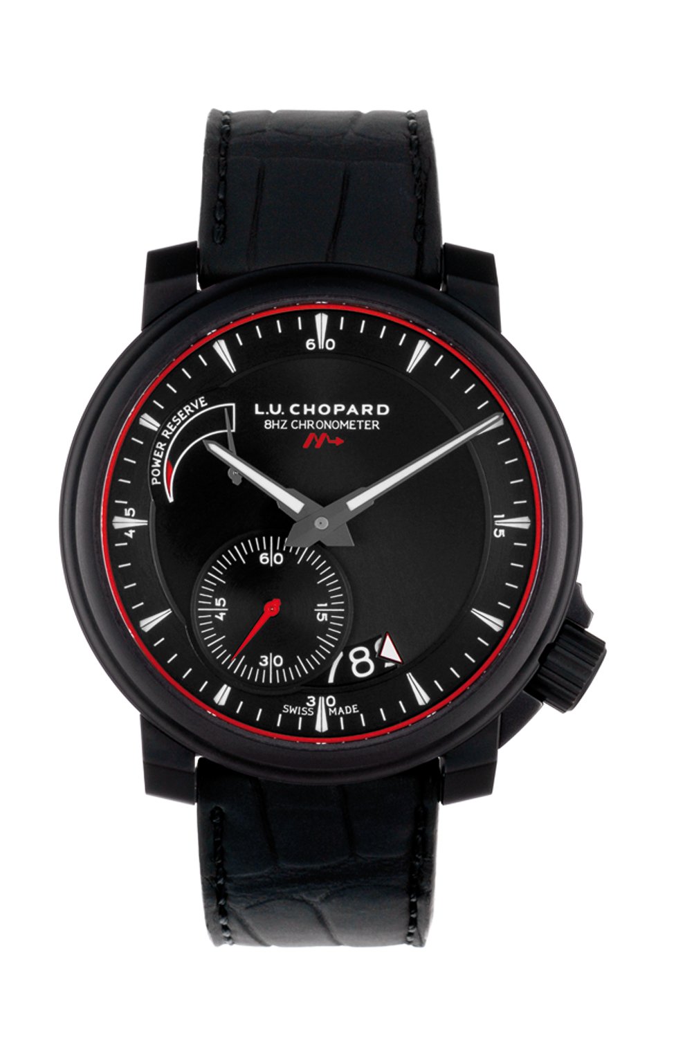 Мужские часы 8hf power control CHOPARD черного цвета, арт. 168575-9001 | Фото 1