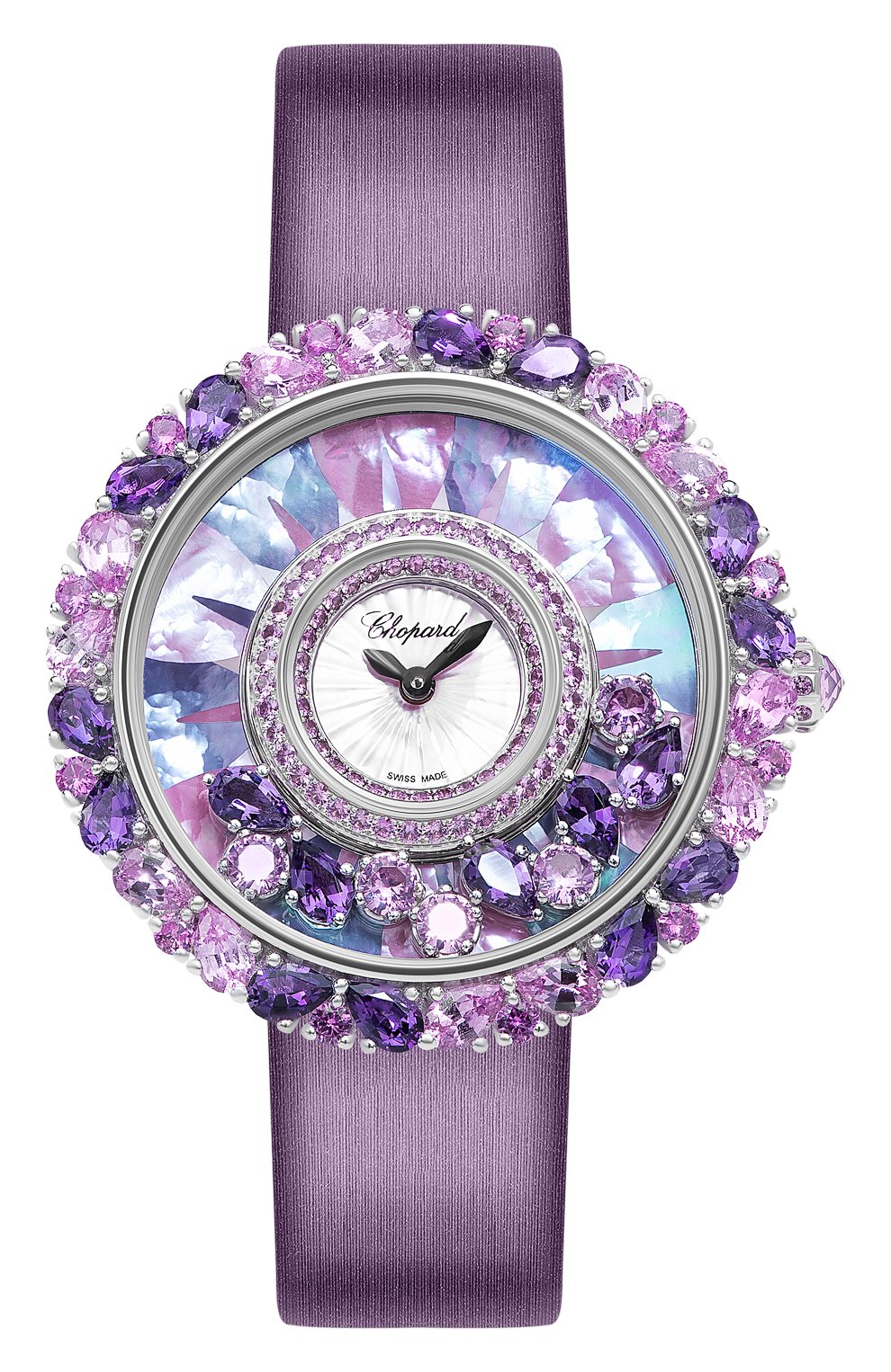 Женские часы happy diamonds joaillerie CHOPARD перламутрового цвета, арт. 204445-1008 | Фото 1