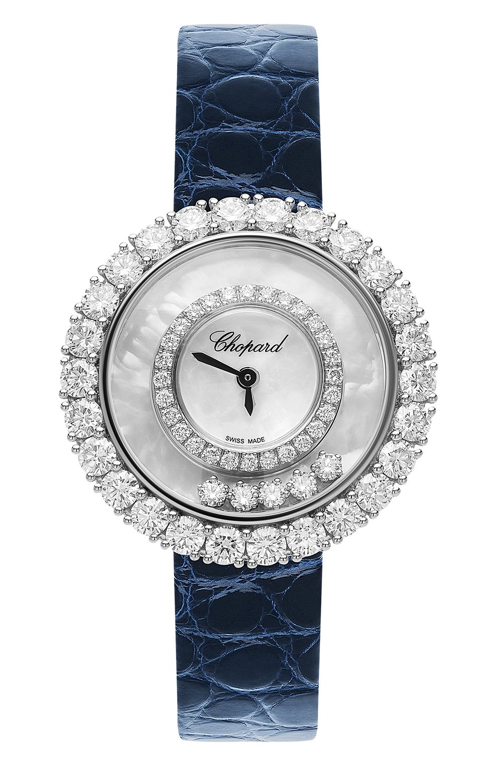 Женские часы icons round CHOPARD перламутрового цвета, арт. 205369-1001 | Фото 1