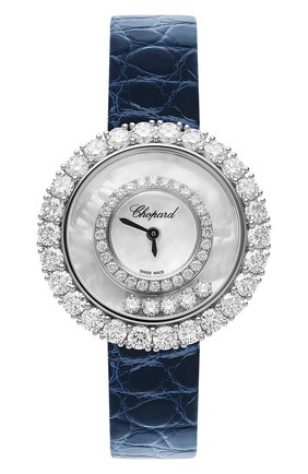 Женские часы icons round CHOPARD перламутрового цвета по цене 2567500 руб., арт. 205369-1001 | Фото 1 Женские часы icons round CHOPARD перламутрового цвета, арт. 205369-1001 | Фото 1