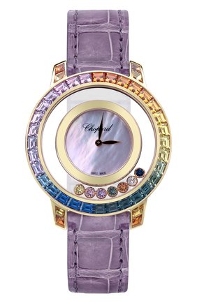 Женские часы rose gold sapphire rainbow CHOPARD бесцветного цвета по цене 3628800 руб., арт. 20A002-5901 | Фото 1 Женские часы rose gold sapphire rainbow CHOPARD бесцветного цвета, арт. 20A002-5901 | Фото 1 (Механизм: Кварц; Материал корпуса: Розовое золото; Цвет циферблата: Перламутровый)