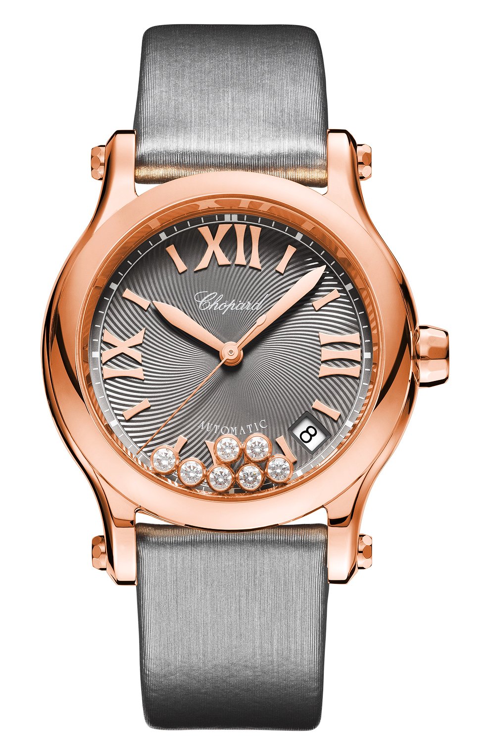 Женские часы happy sport CHOPARD серого цвета, арт. 274808-5012 | Фото 1