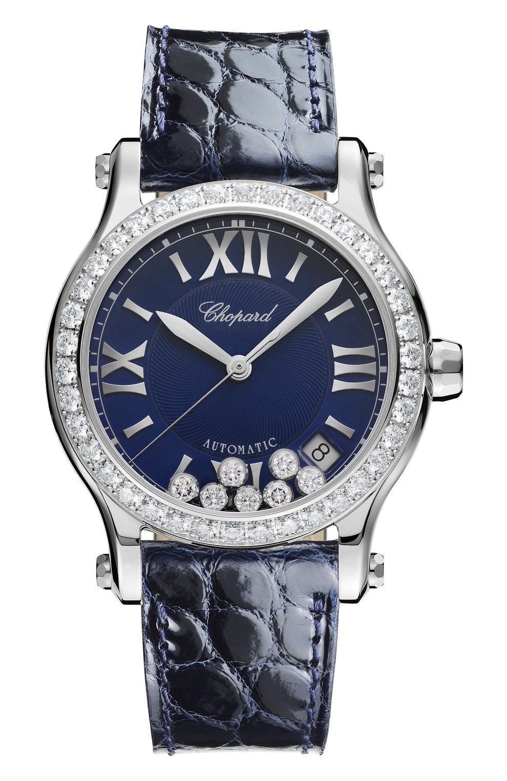 Женские часы happy sport automatic CHOPARD синего цвета, арт. 278559-3006 | Фото 1