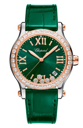 Женские часы CHOPARD зеленого цвета по цене 1453600 руб., арт. 278582-6007 | Фото 1 Женские часы CHOPARD зеленого цвета, арт. 278582-6007 | Фото 1