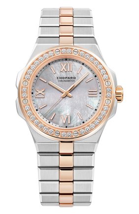 Женские часы alpine eagle CHOPARD бесцветного цвета по цене 2592000 руб., арт. 298601-6002 | Фото 1 Женские часы alpine eagle CHOPARD бесцветного цвета, арт. 298601-6002 | Фото 1 (Механизм: Автомат; Цвет циферблата: Перламутровый; Материал корпуса: Сталь и розовое золото)