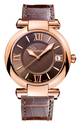 Женские часы imperiale CHOPARD бесцветного цвета, арт. 384241-5005 | Фото 1 (Материал корпуса: Розовое золото; Цвет циферблата: Другое; Механизм: Автомат)