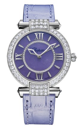 Женские часы imperiale automatic joaillerie CHOPARD синего цвета по цене 4503000 руб., арт. 384242-1010 | Фото 1 Женские часы imperiale automatic joaillerie CHOPARD синего цвета, арт. 384242-1010 | Фото 1