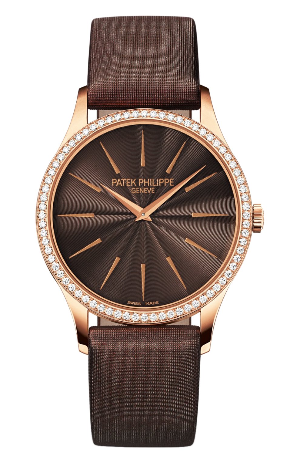 Женские часы calatrava PATEK PHILIPPE коричневого цвета, арт. 4897 R-001 | Фото 1