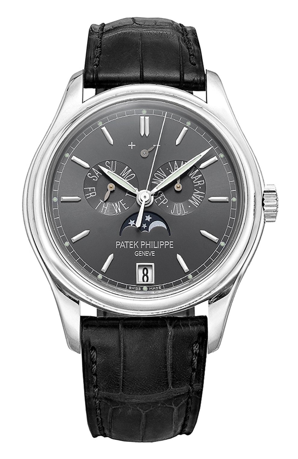Мужские часы complications PATEK PHILIPPE темно-серого цвета, арт. 5146 P-001 | Фото 1