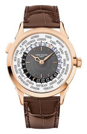 Мужские часы world time PATEK PHILIPPE темно-серого цвета по цене 3931900 руб., арт. 5230 R-001 | Фото 1 Мужские часы world time PATEK PHILIPPE темно-серого цвета, арт. 5230 R-001 | Фото 1
