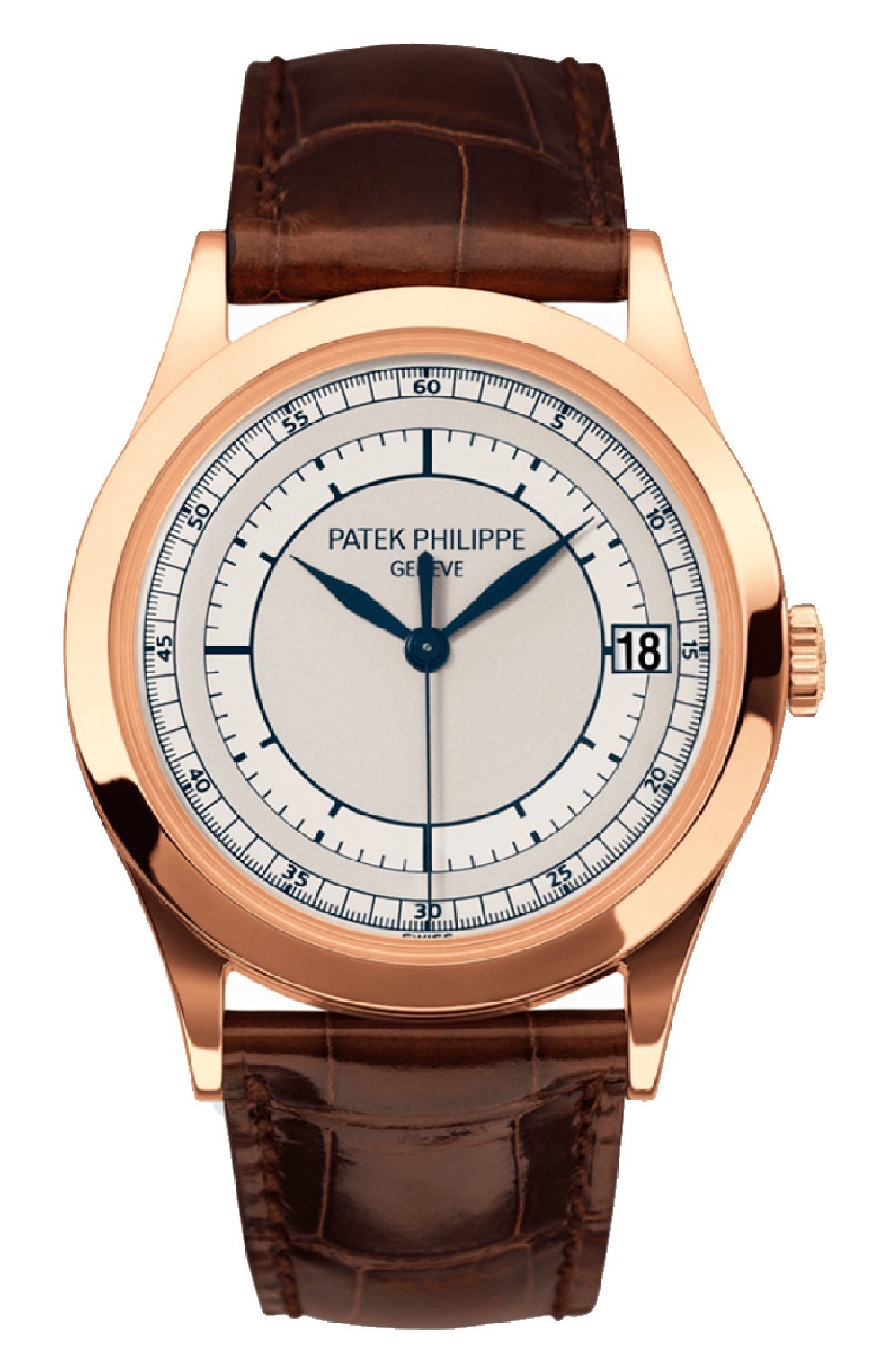 Мужские часы calatrava PATEK PHILIPPE серого цвета, арт. 5296 R-001 | Фото 1