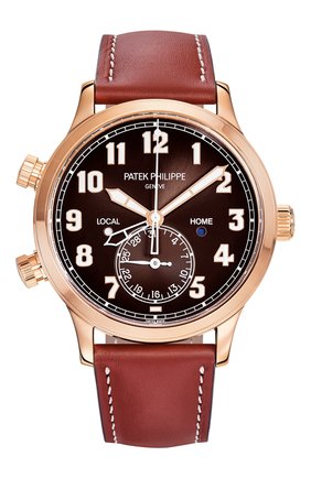 Мужские часы calatrava pilot travel time PATEK PHILIPPE коричневого цвета по цене 4182000 руб., арт. 5524 R-001 | Фото 1 Мужские часы calatrava pilot travel time PATEK PHILIPPE коричневого цвета, арт. 5524 R-001 | Фото 1