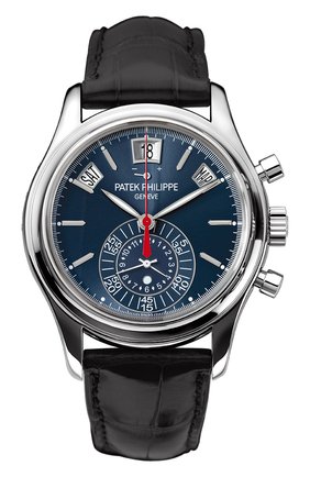 Мужские часы annual calendar chronograph PATEK PHILIPPE синего цвета по цене 6486200 руб., арт. 5960 G-010 | Фото 1 Мужские часы annual calendar chronograph PATEK PHILIPPE синего цвета, арт. 5960 G-010 | Фото 1