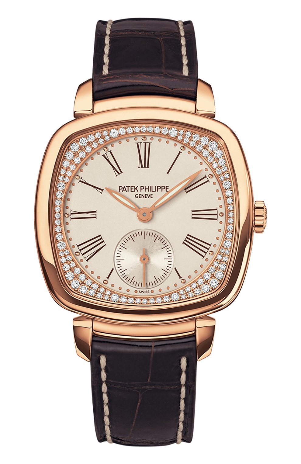 Женские часы rose gold PATEK PHILIPPE белого цвета, арт. 7041 R-001 | Фото 1