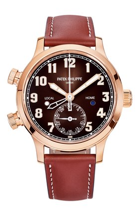 Женские часы calatrava pilot travel time PATEK PHILIPPE бесцветного цвета по цене 3767900 руб., арт. 7234 R-001 | Фото 1 Женские часы calatrava pilot travel time PATEK PHILIPPE бесцветного цвета, арт. 7234 R-001 | Фото 1 (Механизм: Автомат; Материал корпуса: Розовое золото; Цвет циферблата: Другое)