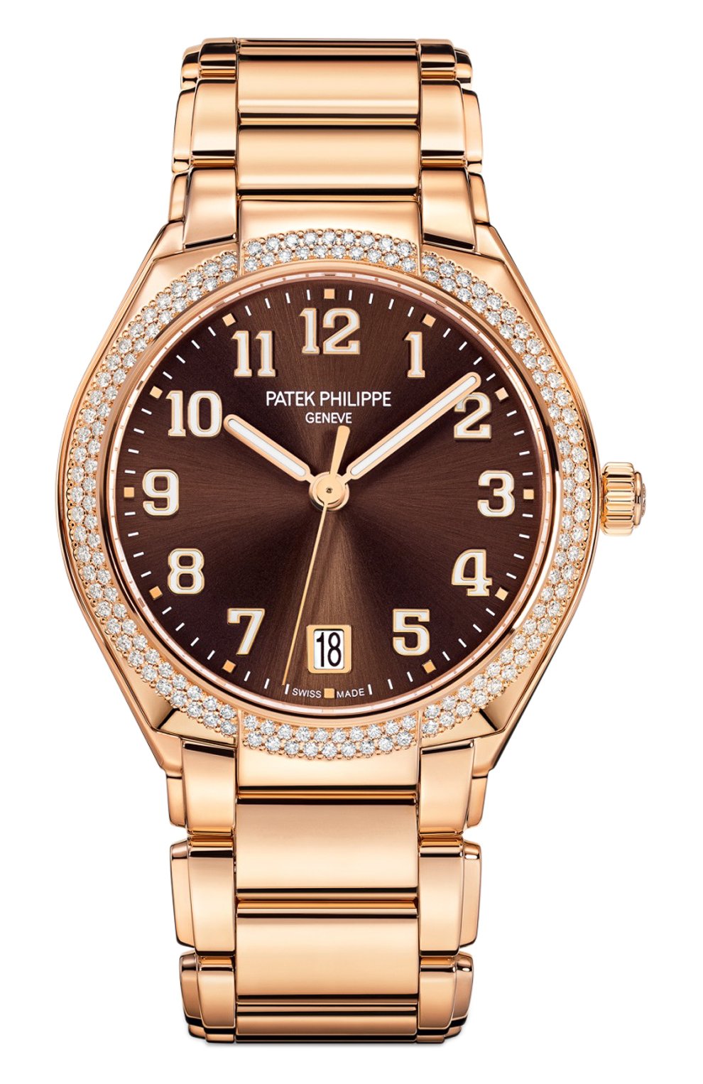 Женские часы twenty-4 automatic PATEK PHILIPPE коричневого цвета, арт. 7300/1200 R-001 | Фото 1