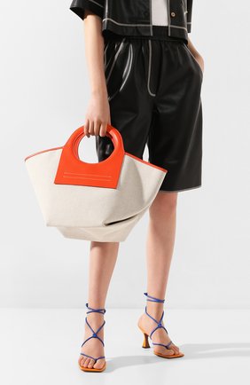 Женская сумка cala small HEREU оранжевого цвета по цене 26200 руб., арт. CALA SMALL/WBR20CALS003 | Фото 2 Женская сумка cala small HEREU оранжевого цвета, арт. CALA SMALL/WBR20CALS003 | Фото 2