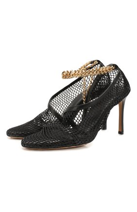 Женская текстильные туфли the new mesh BOTTEGA VENETA черного цвета по цене 73600 руб., арт. 618755/VBPS3 | Фото 1 Женская текстильные туфли the new mesh BOTTEGA VENETA черного цвета, арт. 618755/VBPS3 | Фото 1
