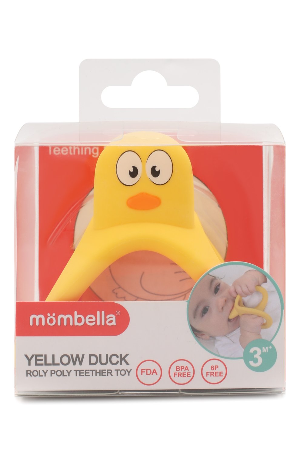 Детского прорезыватель MOMBELLA желтого цвета, арт. 8082 | Фото 1