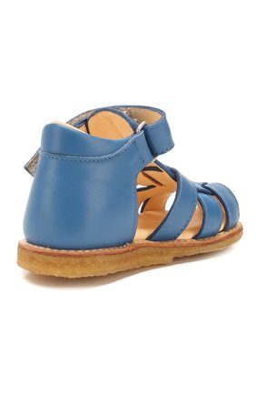 Детские кожаные сандалии ANGULUS голубого цвета, арт. 5019-101/18-29 | Фото 3 (Материал внешний: Кожа; Материал внутренний: Натуральная кожа)