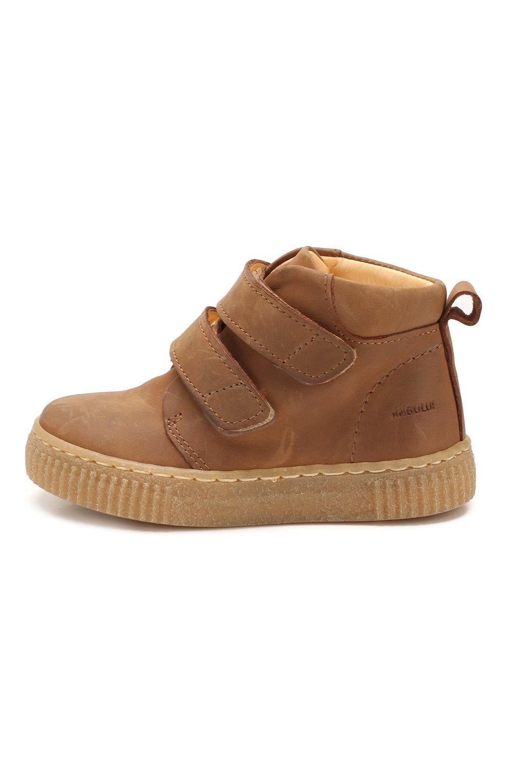 Детские кожаные ботинки ANGULUS коричневого цвета, арт. 3325-101/18-29 | Фото 2 (Материал внешний: Кожа; Материал внутренний: Натуральная кожа)