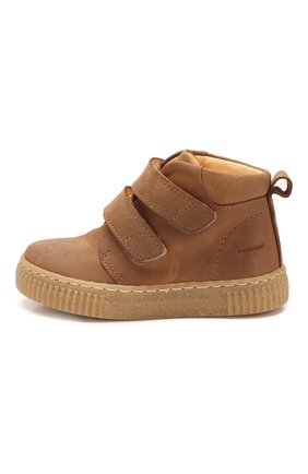 Детские кожаные ботинки ANGULUS коричневого цвета, арт. 3325-101/18-29 | Фото 2 (Материал внутренний: Натуральная кожа; Материал внешний: Кожа)