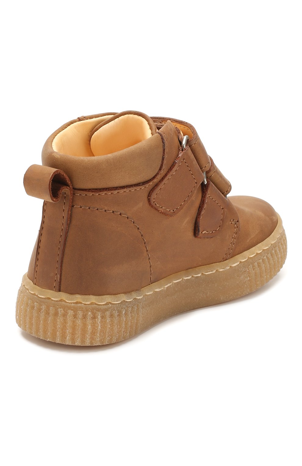 Детские кожаные ботинки ANGULUS коричневого цвета, арт. 3325-101/18-29 | Фото 3 (Материал внешний: Кожа; Материал внутренний: Натуральная кожа)
