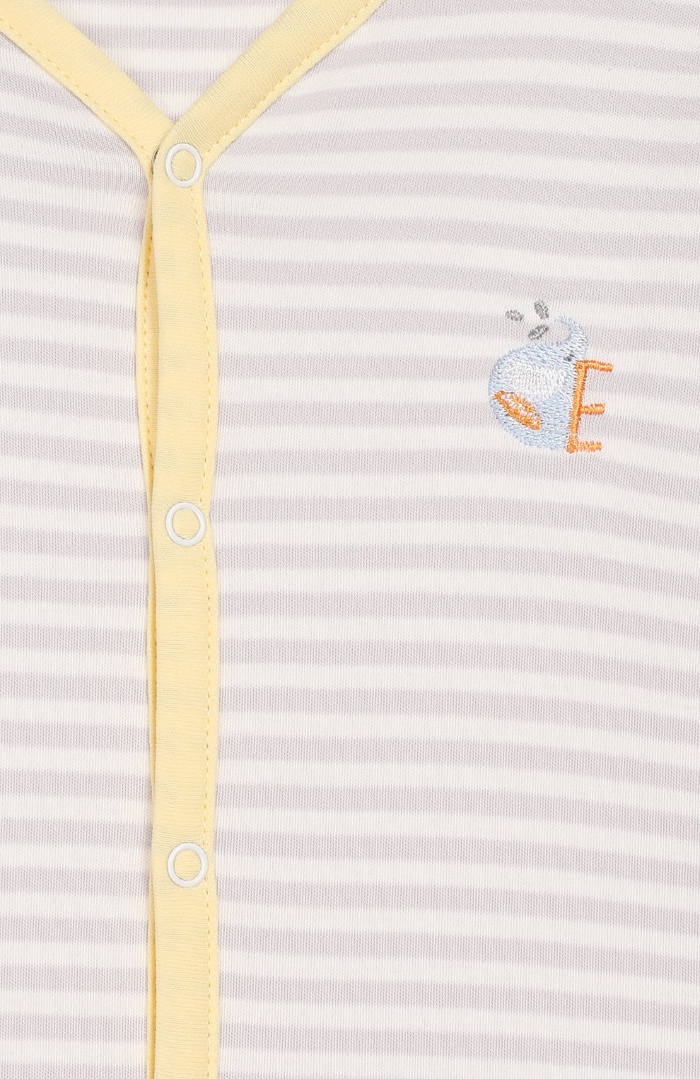 Детский хлопковая сорочка KISSY KISSY серого цвета по цене 3715 руб., арт. KNW04166N | Фото 3 Детский хлопковая сорочка KISSY KISSY серого цвета, арт. KNW04166N | Фото 3