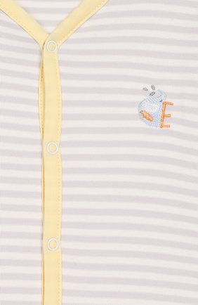 Детский хлопковая сорочка KISSY KISSY серого цвета по цене 3715 руб., арт. KNW04166N | Фото 3 Детский хлопковая сорочка KISSY KISSY серого цвета, арт. KNW04166N | Фото 3