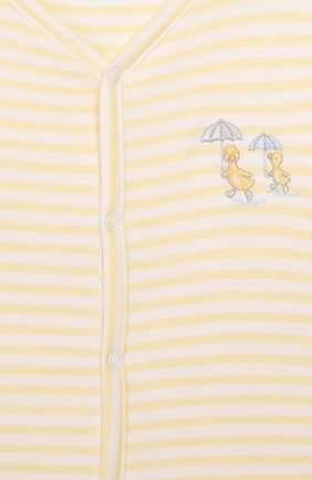 Детский хлопковая сорочка KISSY KISSY желтого цвета по цене 3665 руб., арт. KNW03460N | Фото 3 Детский хлопковая сорочка KISSY KISSY желтого цвета, арт. KNW03460N | Фото 3