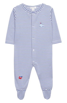 Детский хлопковый комбинезон KISSY KISSY голубого цвета по цене 3480 руб., арт. KBQ03559N | Фото 1 Детский хлопковый комбинезон KISSY KISSY голубого цвета, арт. KBQ03559N | Фото 1