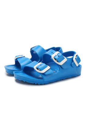 Детские сандалии BIRKENSTOCK синего цвета по цене 2250 руб., арт. 1009355/24-35 | Фото 1 Детские сандалии BIRKENSTOCK синего цвета, арт. 1009355/24-35 | Фото 1