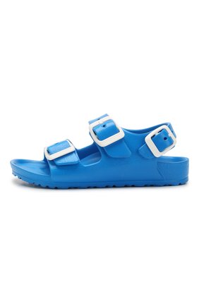 Детские сандалии BIRKENSTOCK синего цвета по цене 2250 руб., арт. 1009355/24-35 | Фото 2 Детские сандалии BIRKENSTOCK синего цвета, арт. 1009355/24-35 | Фото 2