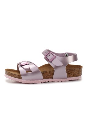 Детские босоножки BIRKENSTOCK фиолетового цвета по цене 3995 руб., арт. 1012521/24-35 | Фото 2 Детские босоножки BIRKENSTOCK фиолетового цвета, арт. 1012521/24-35 | Фото 2