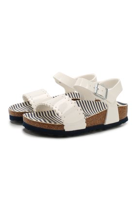 Детские босоножки BIRKENSTOCK белого цвета по цене 4495 руб., арт. 1013522/24-35 | Фото 1 Детские босоножки BIRKENSTOCK белого цвета, арт. 1013522/24-35 | Фото 1