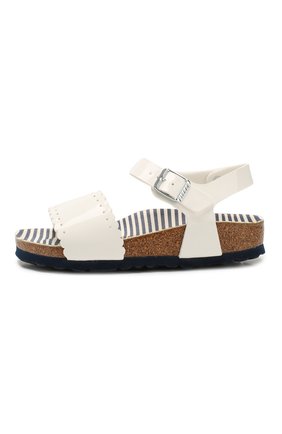 Детские босоножки BIRKENSTOCK белого цвета по цене 4495 руб., арт. 1013522/24-35 | Фото 2 Детские босоножки BIRKENSTOCK белого цвета, арт. 1013522/24-35 | Фото 2