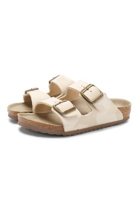 Детские шлепанцы BIRKENSTOCK бежевого цвета по цене 3995 руб., арт. 1015610/24-35 | Фото 1 Детские шлепанцы BIRKENSTOCK бежевого цвета, арт. 1015610/24-35 | Фото 1