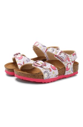 Детские босоножки BIRKENSTOCK разноцветного цвета по цене 3995 руб., арт. 1015620/24-35 | Фото 1 Детские босоножки BIRKENSTOCK разноцветного цвета, арт. 1015620/24-35 | Фото 1