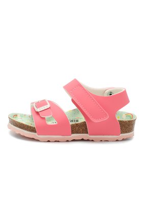 Детские босоножки BIRKENSTOCK розового цвета по цене 4495 руб., арт. 1016036/24-35 | Фото 2 Детские босоножки BIRKENSTOCK розового цвета, арт. 1016036/24-35 | Фото 2