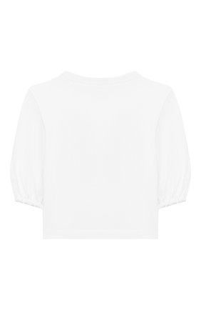 Детская хлопковый лонгслив EMILIO PUCCI белого цвета по цене 12350 руб., арт. 9M8173/MC960/5-8 | Фото 2 Детская хлопковый лонгслив EMILIO PUCCI белого цвета, арт. 9M8173/MC960/5-8 | Фото 2