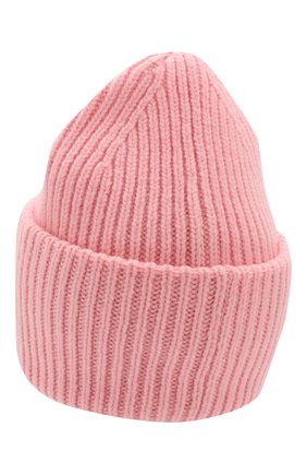 Мужская шерстяная шапка ACNE STUDIOS розового цвета, арт. D40009/M | Фото 2 (Материал: Шерсть, Текстиль; Кросс-КТ: Трикотаж)