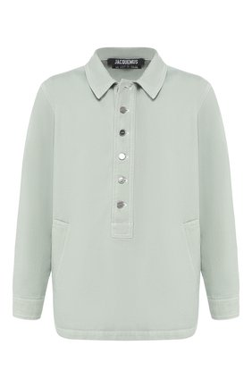 Мужская джинсовая рубашка JACQUEMUS светло-зеленого цвета по цене 42500 руб., арт. 205DE05/41530 | Фото 1 Мужская джинсовая рубашка JACQUEMUS светло-зеленого цвета, арт. 205DE05/41530 | Фото 1