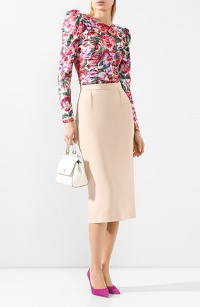 Женская юбка ROLAND MOURET бежевого цвета по цене 61800 руб., арт. SS20/S4134/F2241 | Фото 2 Женская юбка ROLAND MOURET бежевого цвета, арт. SS20/S4134/F2241 | Фото 2