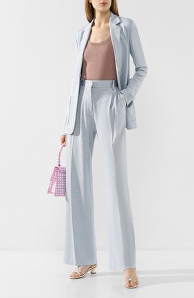 Женские брюки из вискозы M MISSONI голубого цвета по цене 38500 руб., арт. 2DI00113/2J001T | Фото 2 Женские брюки из вискозы M MISSONI голубого цвета, арт. 2DI00113/2J001T | Фото 2