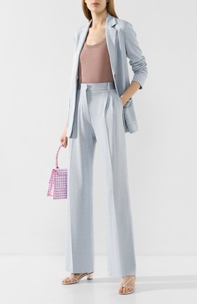 Женский жакет из вискозы M MISSONI голубого цвета по цене 45950 руб., арт. 2DF00042/2J001T | Фото 2 Женский жакет из вискозы M MISSONI голубого цвета, арт. 2DF00042/2J001T | Фото 2