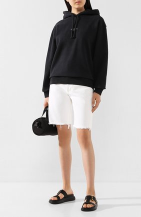 Женская хлопковое худи ACNE STUDIOS черного цвета по цене 29850 руб., арт. AI0049/W | Фото 2 Женская хлопковое худи ACNE STUDIOS черного цвета, арт. AI0049/W | Фото 2