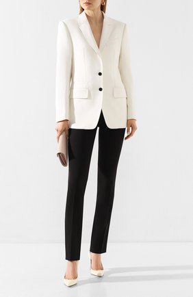 Женский шерстяной жакет TOM FORD белого цвета по цене 253000 руб., арт. GI2743-FAX236 | Фото 2 Женский шерстяной жакет TOM FORD белого цвета, арт. GI2743-FAX236 | Фото 2