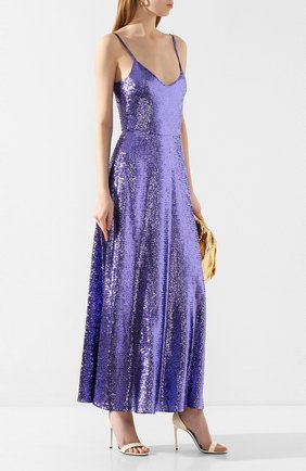Женское платье с пайетками VALENTINO фиолетового цвета по цене 597000 руб., арт. TB0VARK52UP | Фото 2 Женское платье с пайетками VALENTINO фиолетового цвета, арт. TB0VARK52UP | Фото 2 (Материал подклада: Вискоза; Материал внешний: Шелк; Рукава: Без рукавов; Женское Кросс-КТ: Платье-одежда; Случай: Коктейльный, Вечерний; Длина Ж (юбки, платья, шорты): Макси; Стили: Гламурный)